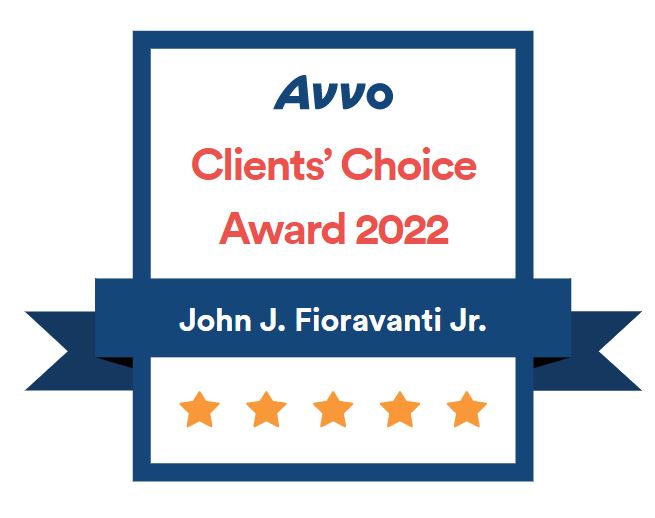 ohn J. Fioravanti Jr. 5 Star Clients Choice Award 2022 By Avvo