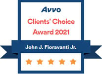 ohn J. Fioravanti Jr. 5 Star Clients Choice Award 2021 By Avvo